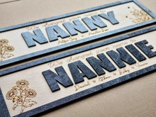 Load image into Gallery viewer, Personalised &quot;We changed your name to (name)&quot; Black &amp; Birch 3D Sign
