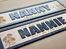 Load image into Gallery viewer, Personalised &quot;We changed your name to (name)&quot; Black &amp; Birch 3D Sign
