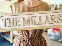 Load image into Gallery viewer, Natural Wood - Personalise your own - 3D Train/Street Style Sign
