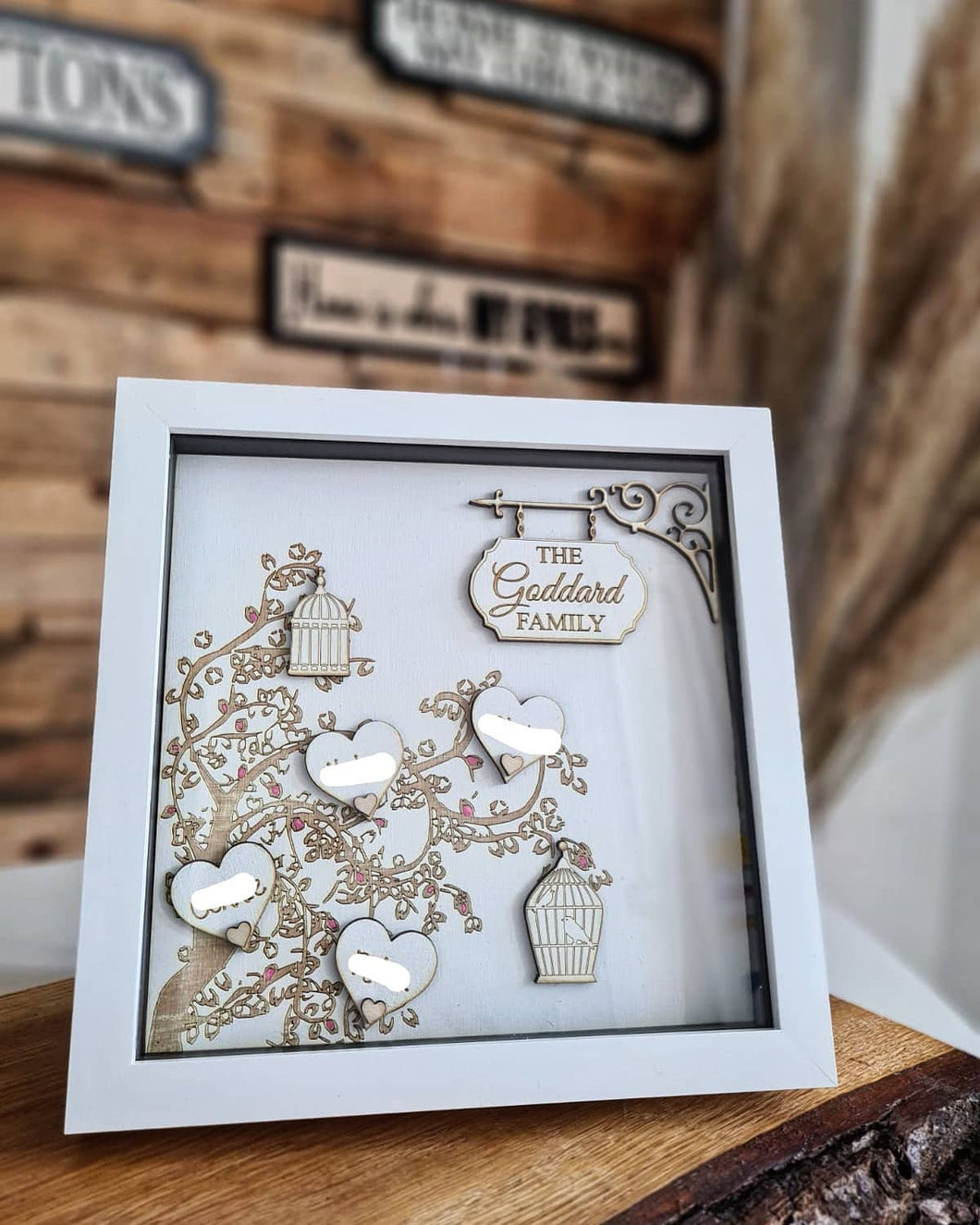 Blossom Tree Glass Box Frame