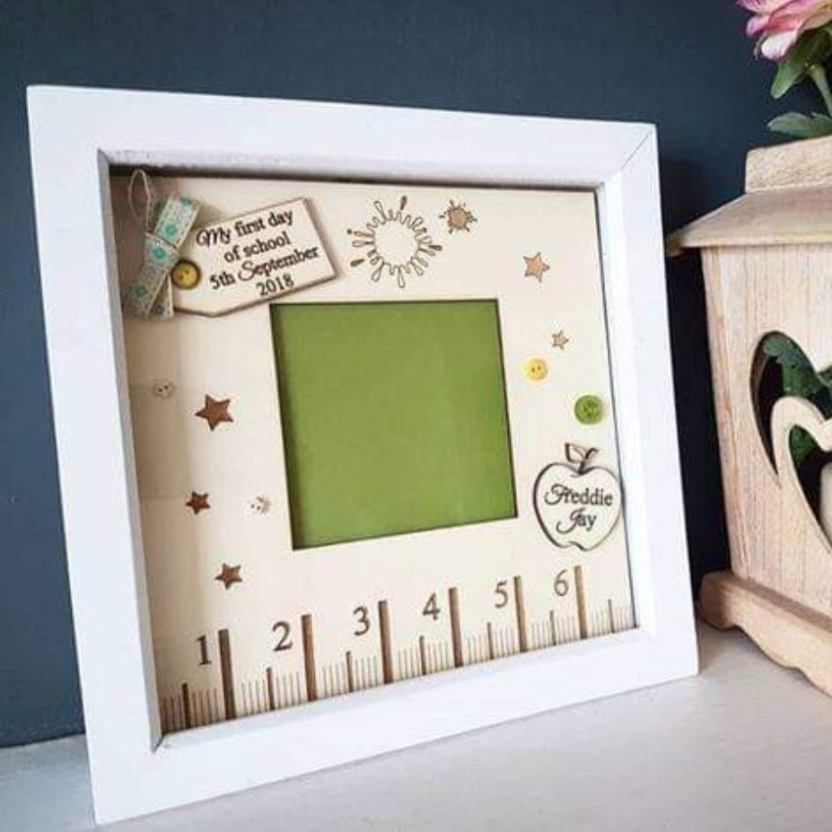 My First Day of School Glass Box Frame