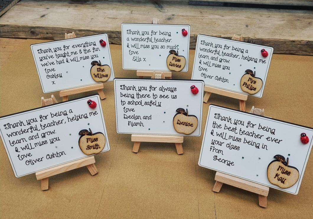 Personalised Miniature Teacher Easel (HALF PRICE TODAY!)