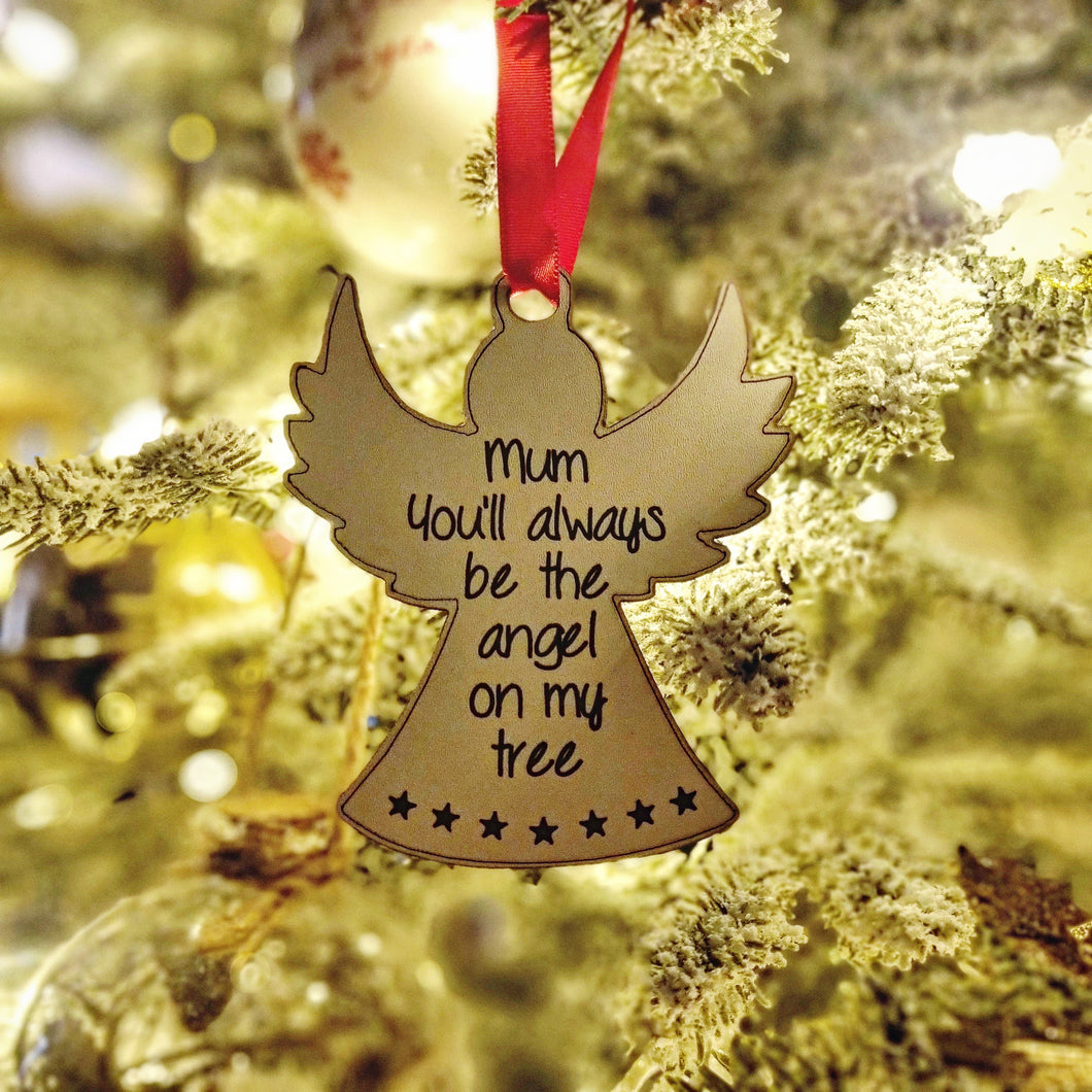 Christmas Angel Remembrance Decoration- ANY name (BUY ONE GET ONE FREE!)