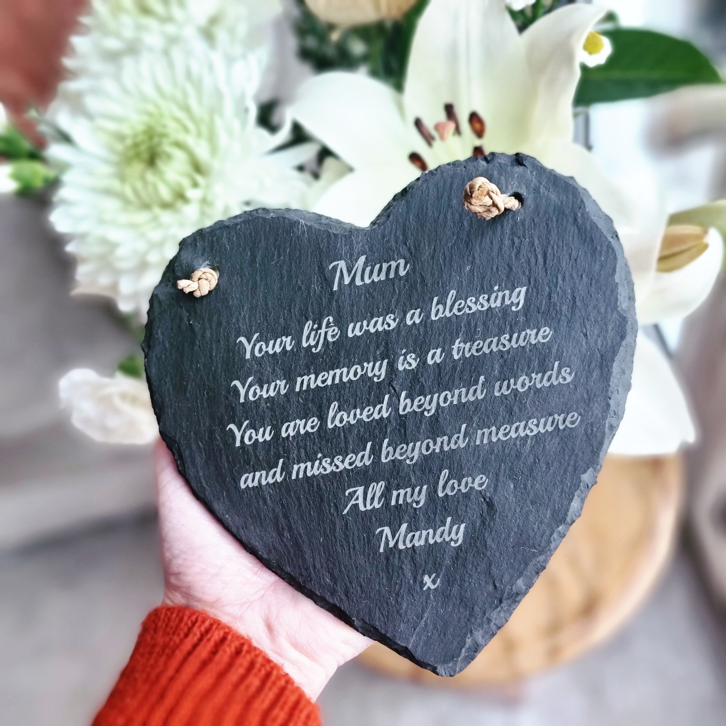 Your life was a blessing Slate Heart The Little Red Hut