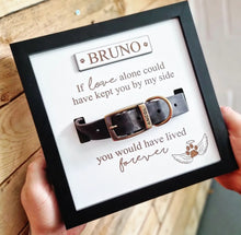 Load image into Gallery viewer, Personalised In loving memory Dog Collar Box Frame
