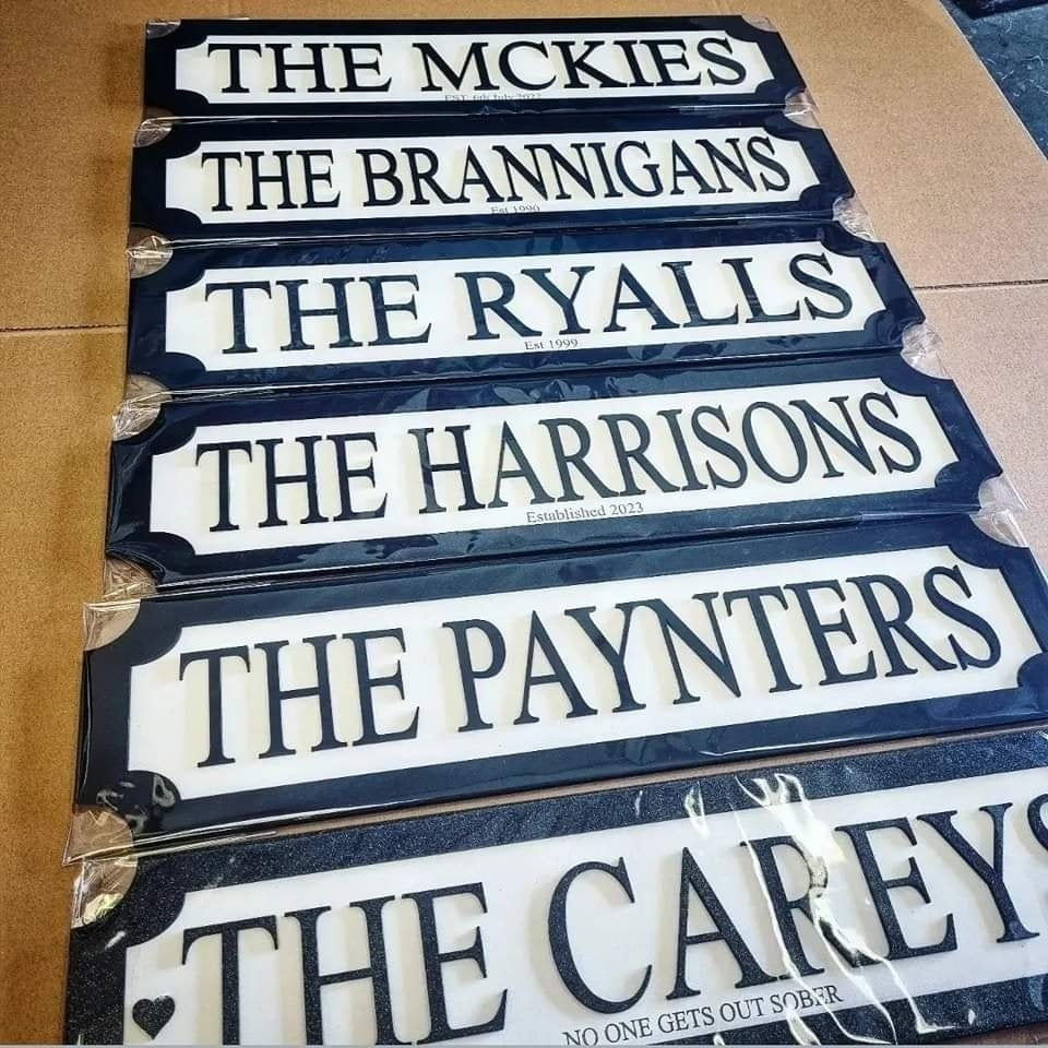 4 x 3D TRAIN SIGNS - MEGA BUMPER XMAS DEAL!!