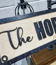 Load image into Gallery viewer, Personalised Us and Ours Black &amp; Birch 3D Sign
